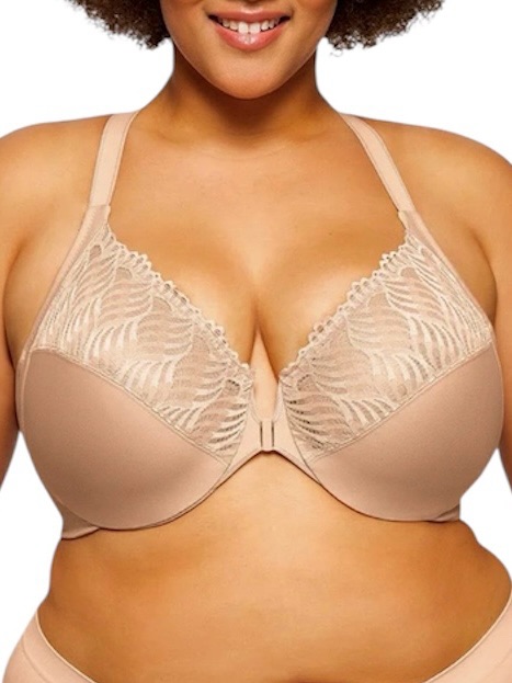 Glamorise 48e Wonderwire T-Back Front Close Bra! New!